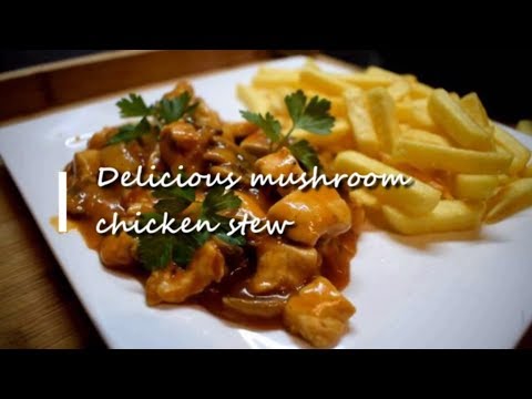 Delicious mushroom chicken stew || Dominique's kitchen