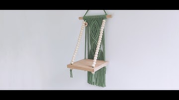 DIY KIT Macrame Wall Hanging Shelf