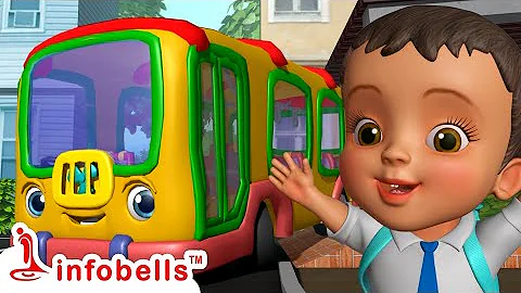 എന്റെ പുതിയ സ്കൂൾ ബസ് - School bus | Malayalam Rhymes and Kids videos | Infobells