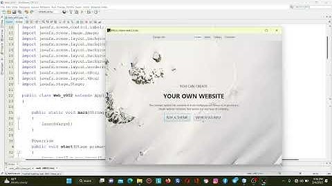 JavaFX Home Page Web App