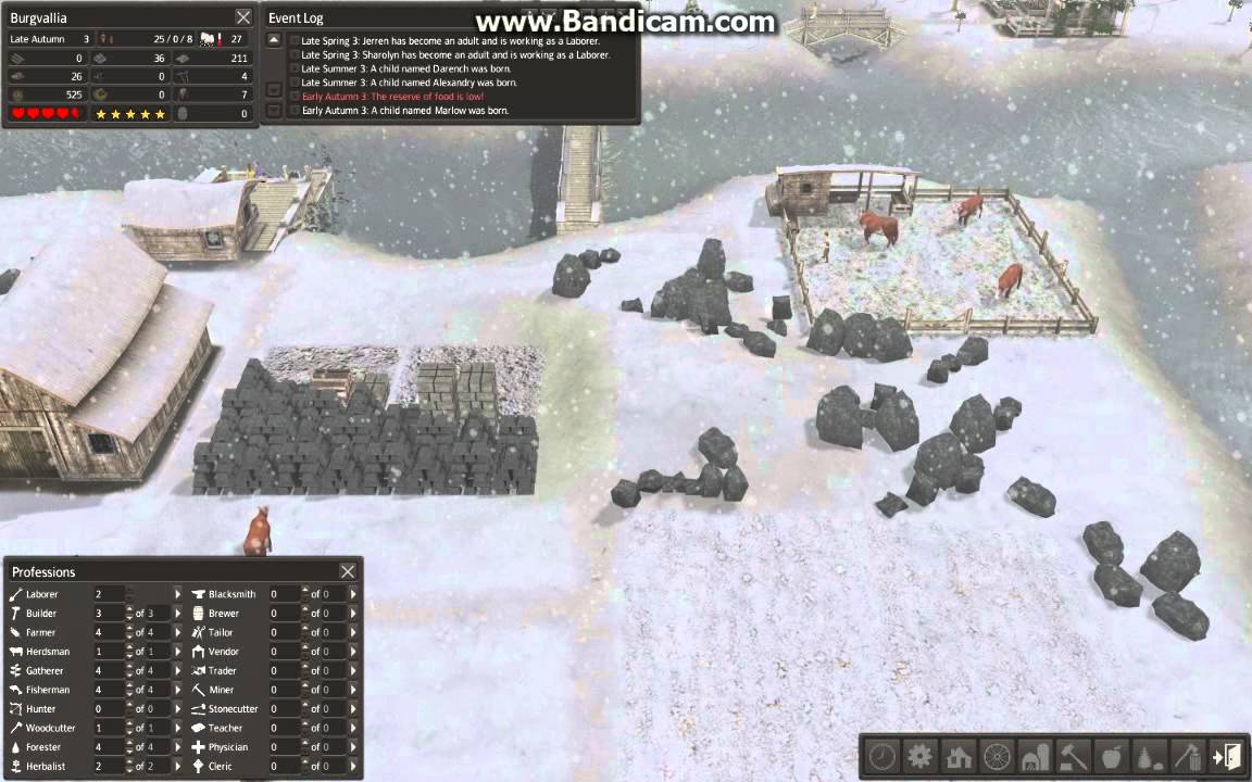 galaxy31M Plays; Banished; Part 4: Building the Hunter's Lodge