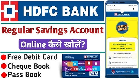 HDFC Bank Regular Savings Account Opening Online with Video KYC | HDFC Bank Account Open Online 2022