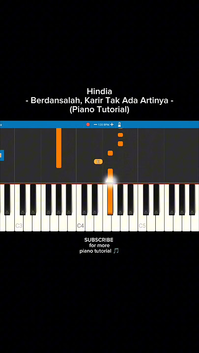 Hindia - Berdansalah, Karir Tak Ada Artinya (Piano Tutorial) #hindia #piano #shortvideo #viralshort