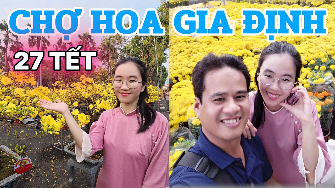 🔥Rộn Ràng Chợ Hoa Tết Công Viên Gia Định 2026