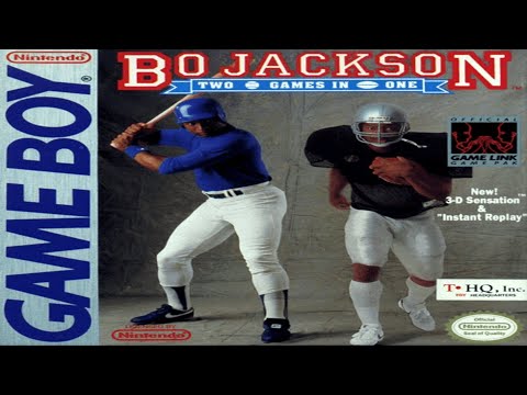 Bo Jackson Two Games in One - Nintendo Game Boy