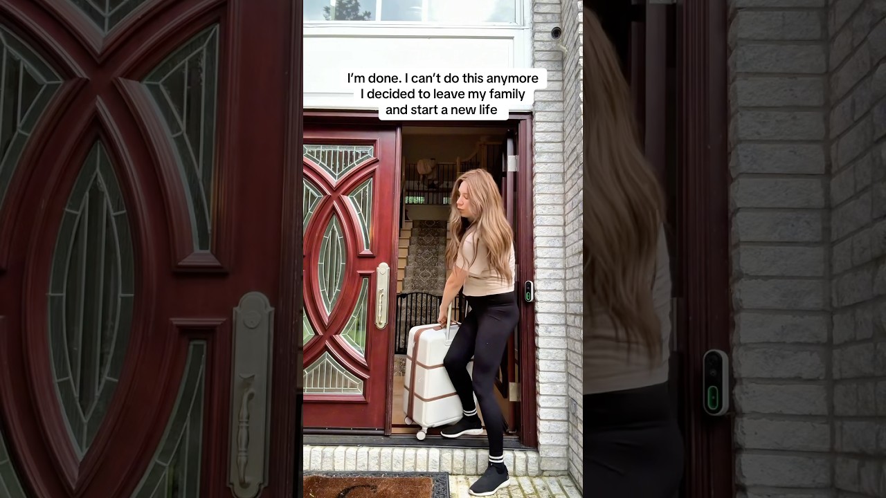 I decided to leave my family and start a new life. ￼