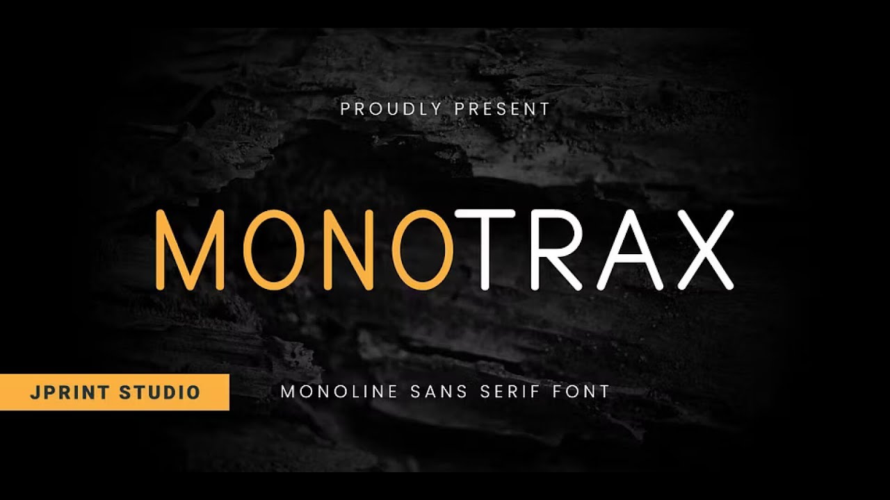 Monotrax: The Modern Monoline Sans Serif Font for Clean Designs
