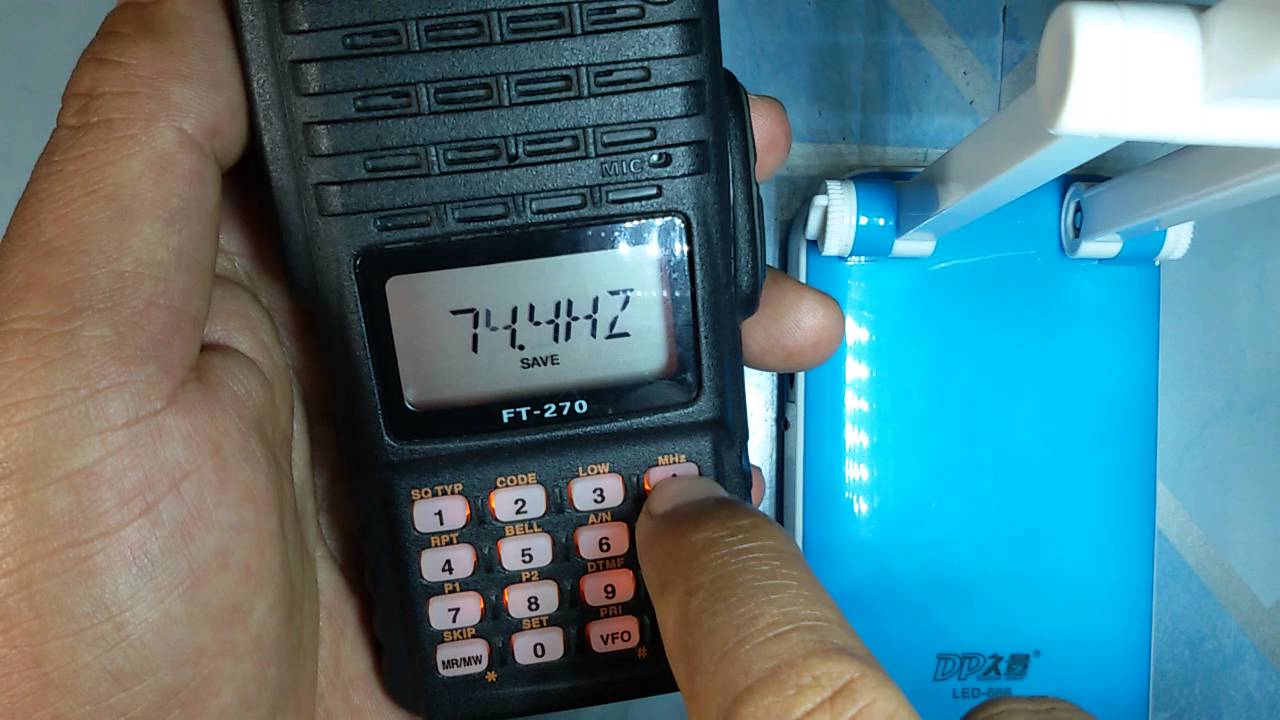 วิธีใส่โทน yaesu FT270