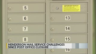 Henderson continues to experience mail challenges since post office closure