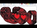 How to Make Love design In Ms Paint // #mspaint // #logo //Ms Paint Tutorial in Bangla