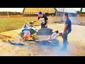 SNOWMOBILE BURNOUT!