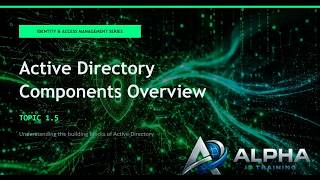 Topic 1.5 - Active Directory Components Overview