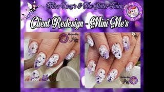 1 of 2 - Acrylic Overlay - Salon Nails - Marble - 3D Flowers - Mini Me versions of My Nails :) screenshot 5