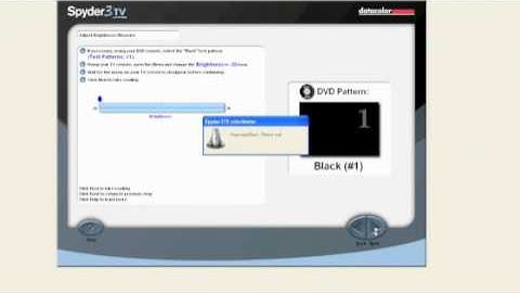 Spyder3TV Calibration