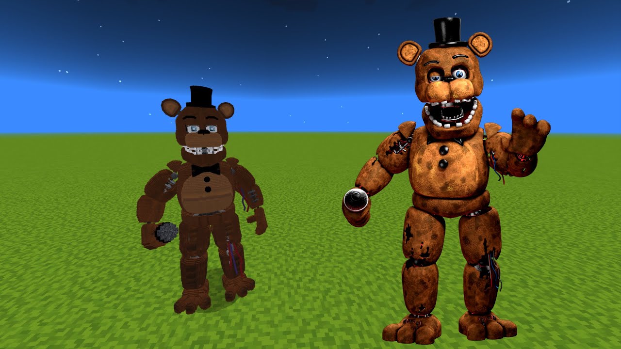 FNAF 2 Withered Freddy Addon in Minecraft PE