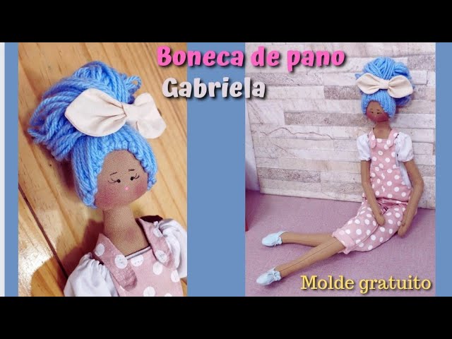 De Pano e Alma Bonecas - Boneca de Pano Negra Laila Coleção Meu