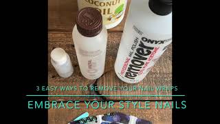 How to easily remove your nail wraps