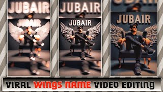 Viral Wings name video editing Trending  name reels instagram New trends for Insta on viral picture
