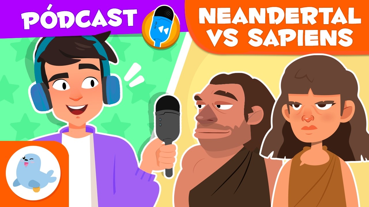 Neandertal i Homo sapiens 🦴 Història per a nens 🎙️ Episodi 1