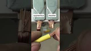 10A Wire Terminal Crimping Tutorial | Pro Electrician Tips #shorts