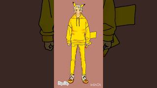 Human Pikachu 😷/Fanart Transformation//#pokemon#pikachu#fanart #transformation#pokémon