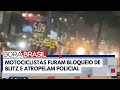 SP: policial é atropelado por motos em blitz | Bora Brasil