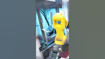 FUTUUUUURE #manufacturing  #robotarm #makingchips #cnc  #cncmill #roboticarm