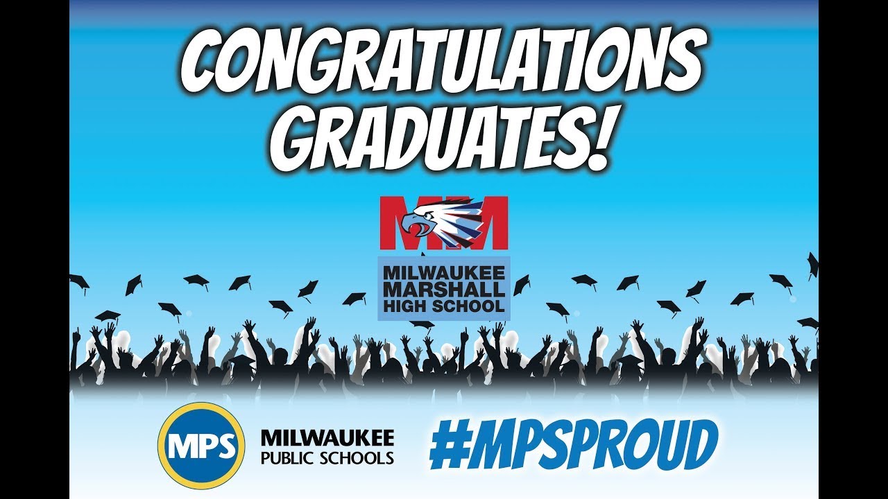 MPS Milwaukee Marshall High School Graduation YouTube