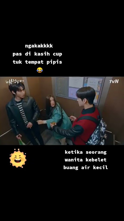 Cewek kebelet pipis dilift