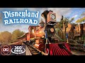 [5K 360] Disneyland Railroad Grand Circle Tour Full Ride 2019 - 360° POV