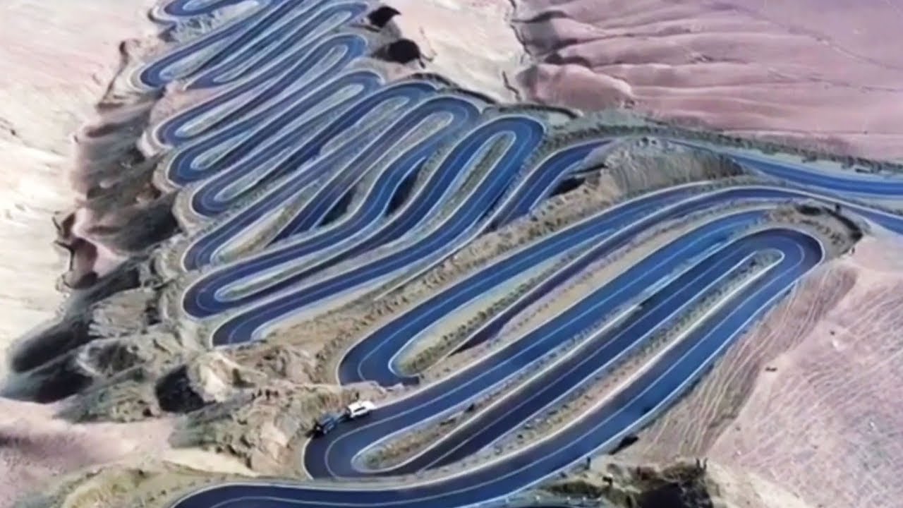 China s Long And Winding Road Contains 600 Hairpin Turns YouTube china-s-long-and-winding-road-contains-600-hairpin-turns-youtube