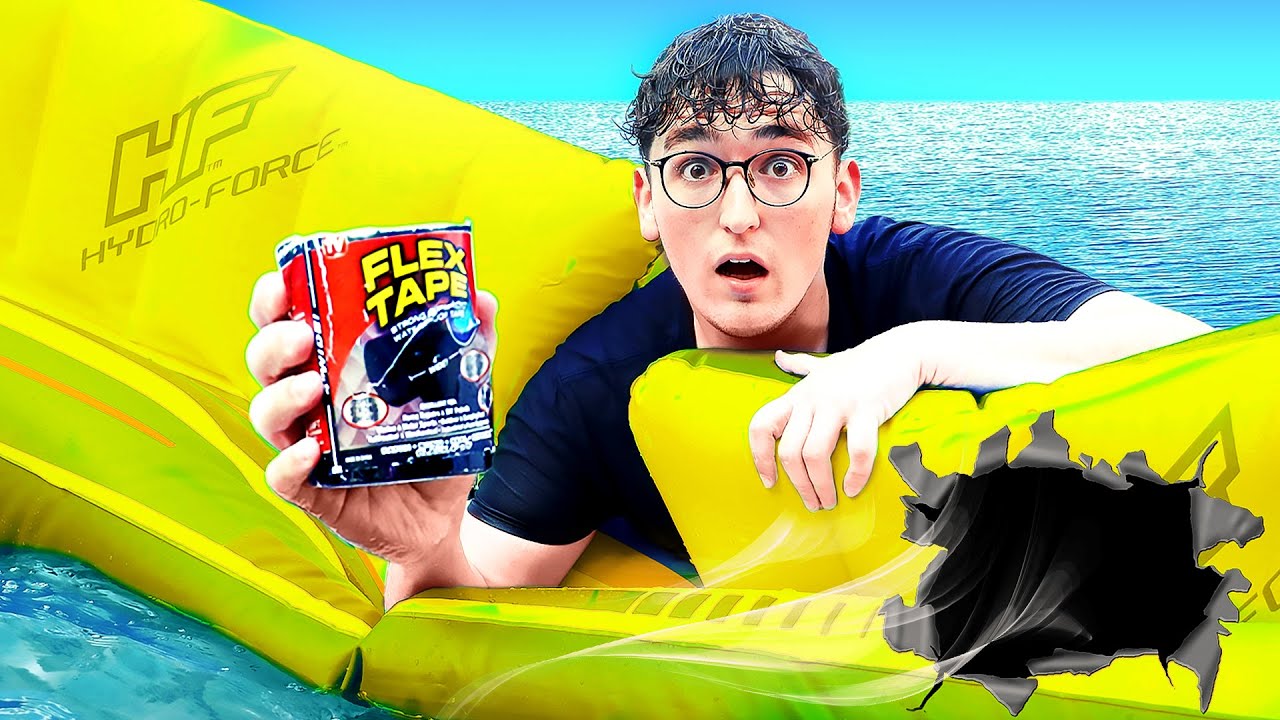 SAVING MY INFLATABLE HOUSE WITH FLEX TAPE! YouTube