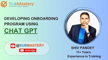 Developing Onboarding Program using ChatGPT