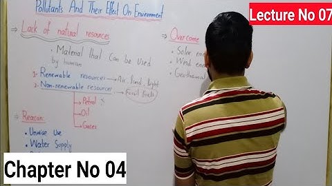 Lack Of Natural Resources Class 8 In Urdu Hindi By Haider.Ali || Lec# No 07 || Ch# No 04 || Science