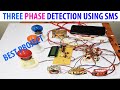 Three phase power failure detection using arduino and sms