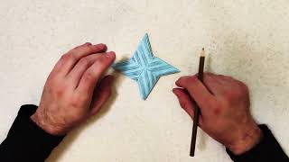 How to make Paper Ninja Stars Shuriken 💥 Origami 💥 screenshot 5