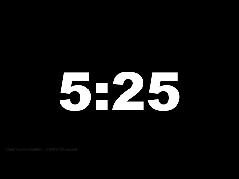 5 minutes 25 seconds [325 secs] clock timer countdown || Alarm Focus