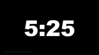 5 minutes 25 seconds [325 secs] clock timer countdown || Alarm Focus