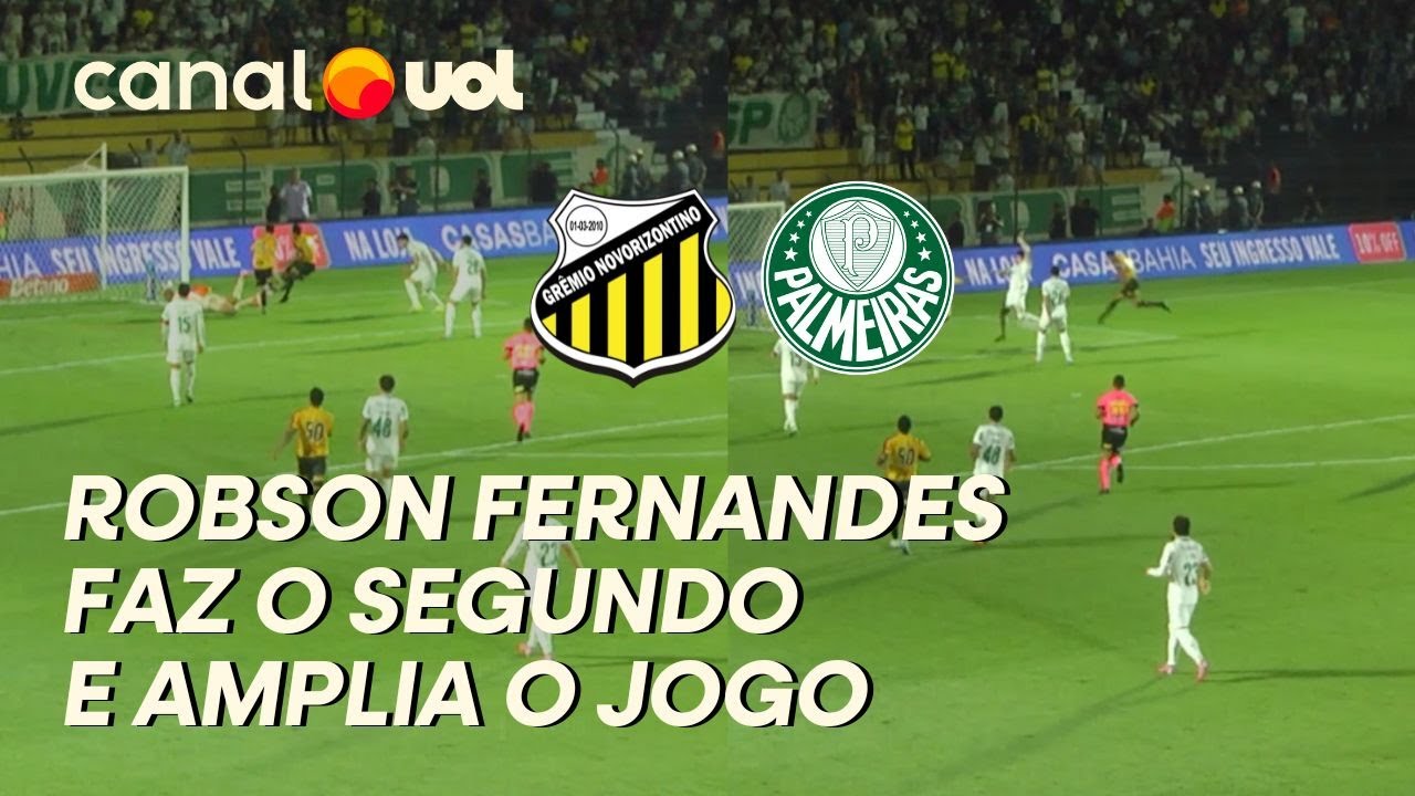 GOL DO NOVORIZONTINO! ROBSON FAZ O SEGUNDO DELE CONTRA O PALMEIRAS E AMPLIA PARTIDA; VEJA GOL GOL DO NOVORIZONTINO! ROBSON FAZ O SEGUNDO DELE CONTRA O PALMEIRAS E AMPLIA PARTIDA; VEJA GOL