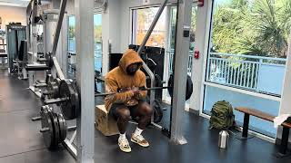 Celebrity Smith Machine ZERCHER squat!  Profile