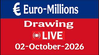 Euromillions draw Live Tuesday 02 October 2026 | Tirage Euromillionsen direct | today lottery result