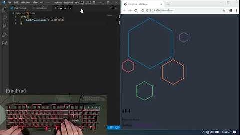 ASMR Programming - Simple Animated HTML 404 Page - No Talking