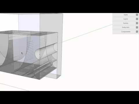 Williamsburg Egg & Dart Carving in SketchUp