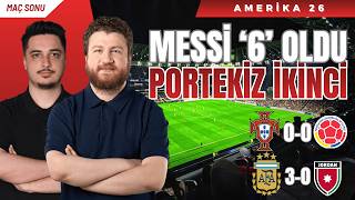 Messi 2.5 Maçta 6 Gol... Arjantin 3-1 Ürdün, Portekiz 0-0 Kolombiya, Avusturya 3-3 Cezayir