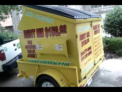 How much does it cost to rent a 6 yard dumpster container? / Only $150 - YouTube