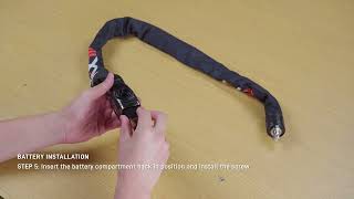 Kovix Alarmed Chain Lock Kcl08 Battery Installation Alarm Activation