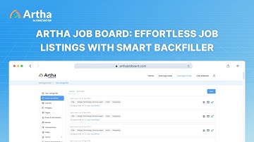 Artha Job Board: Effortless Job Listings with Smart Backfiller