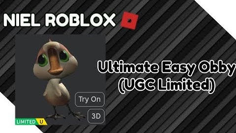 (UGC Limited) Ultimate Easy Obby Script | Roblox