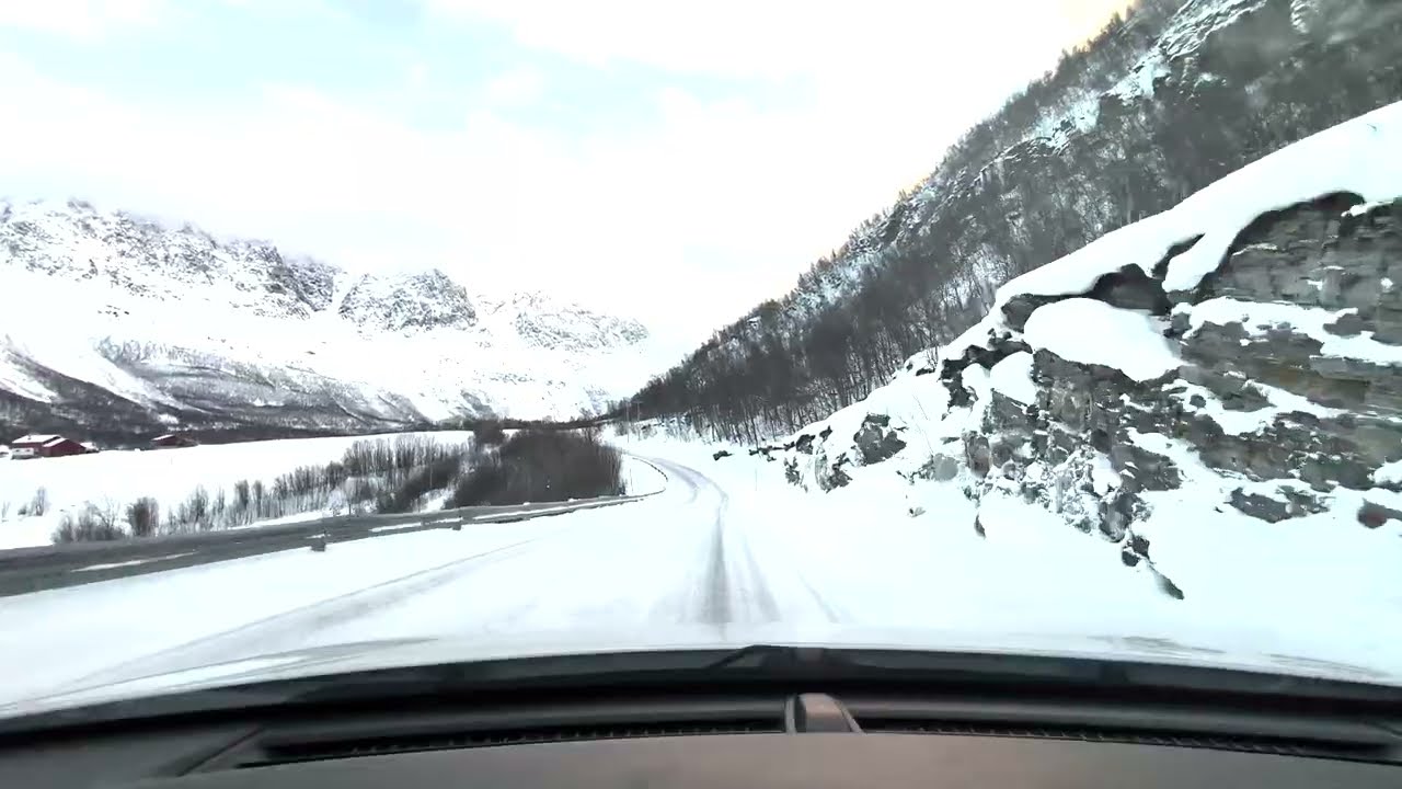 POV Backroads Driving | Laksvatn to Nordkjosbotn | 4K Slow Tv