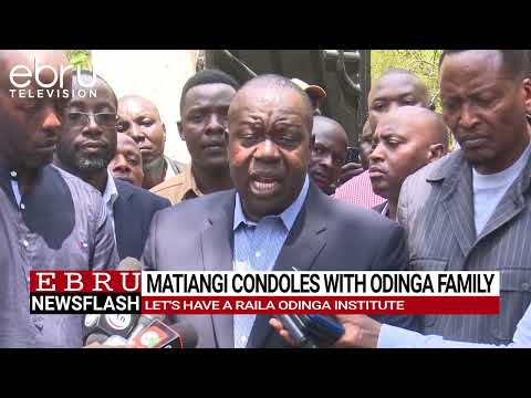 Fred Matiang I Led Kisii And Nyamira Leaders To Condole With Raila Odinga S Family Ebrunews